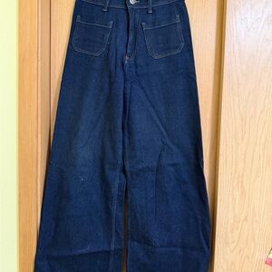 Zara Dark Blue Flare Jeans